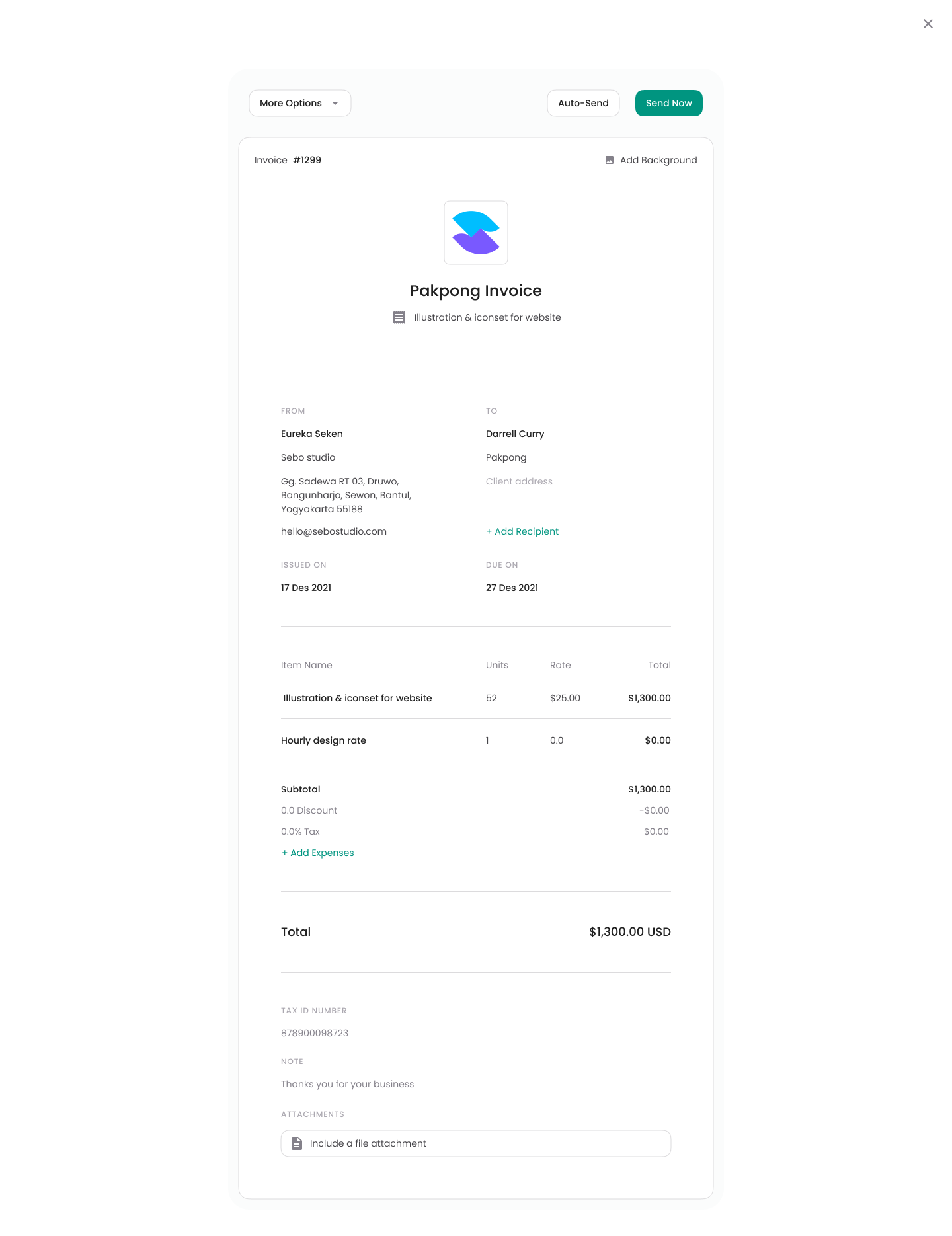Invoice Details